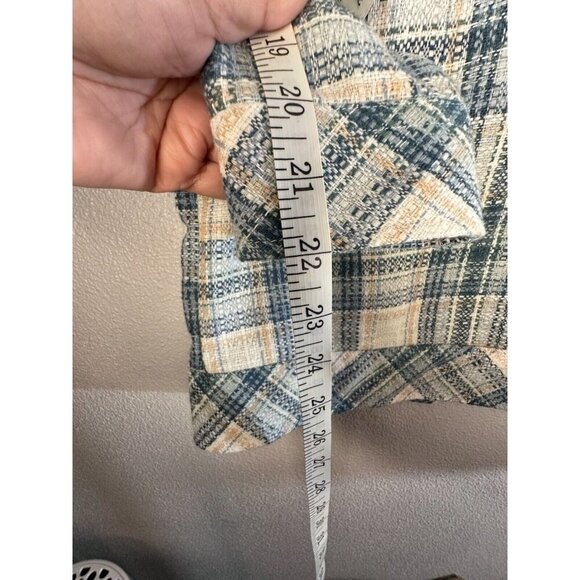 Boston Traders Tweed Shirt Jacket Sacket M Plaid Multi Western - Picture 16 of 16